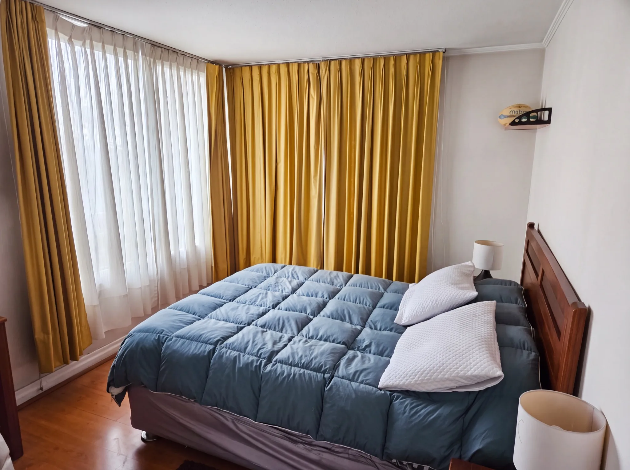 Dormitorio principal del departamento en Antonio Varas, Providencia