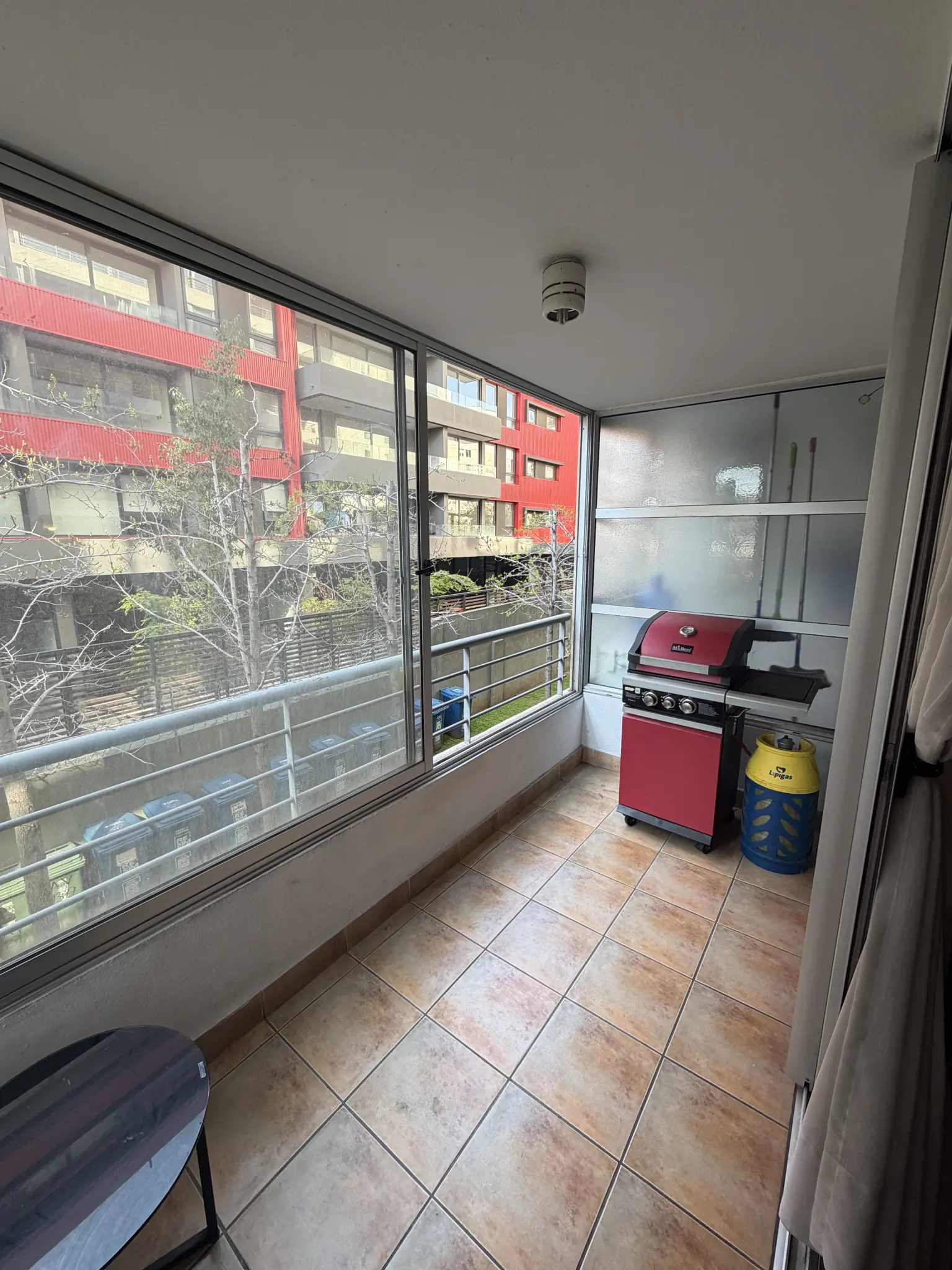 Terraza cerrada del departamento en Antonio Varas, Providencia
